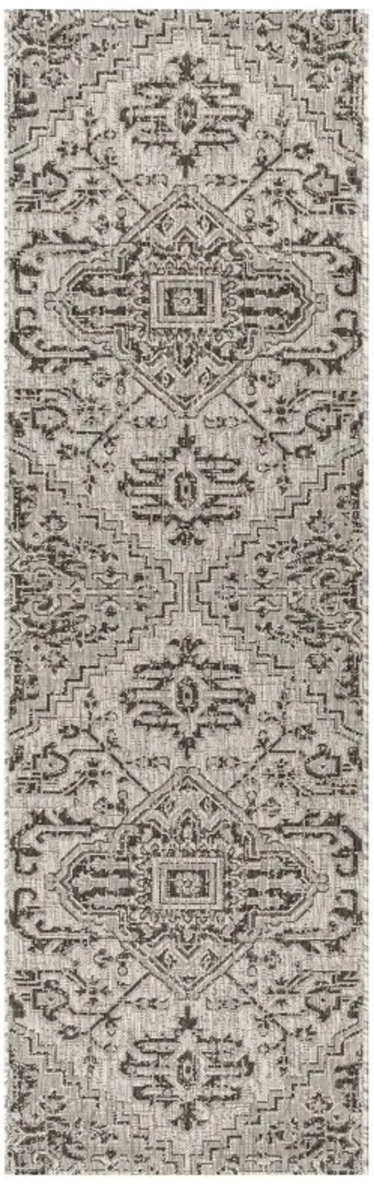 Estrella Bohemian Medallion Textured Weave Indoor/Outdoor Area Rug