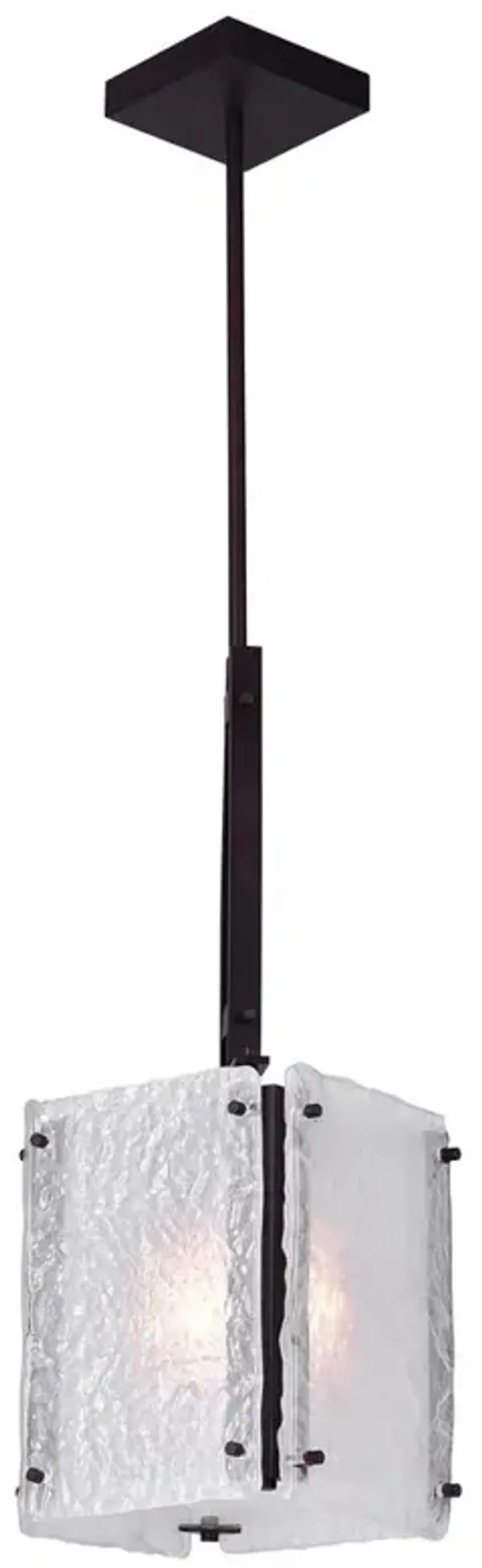 CWI Lighting Assunta 1 Light Pendant With Black Finish
