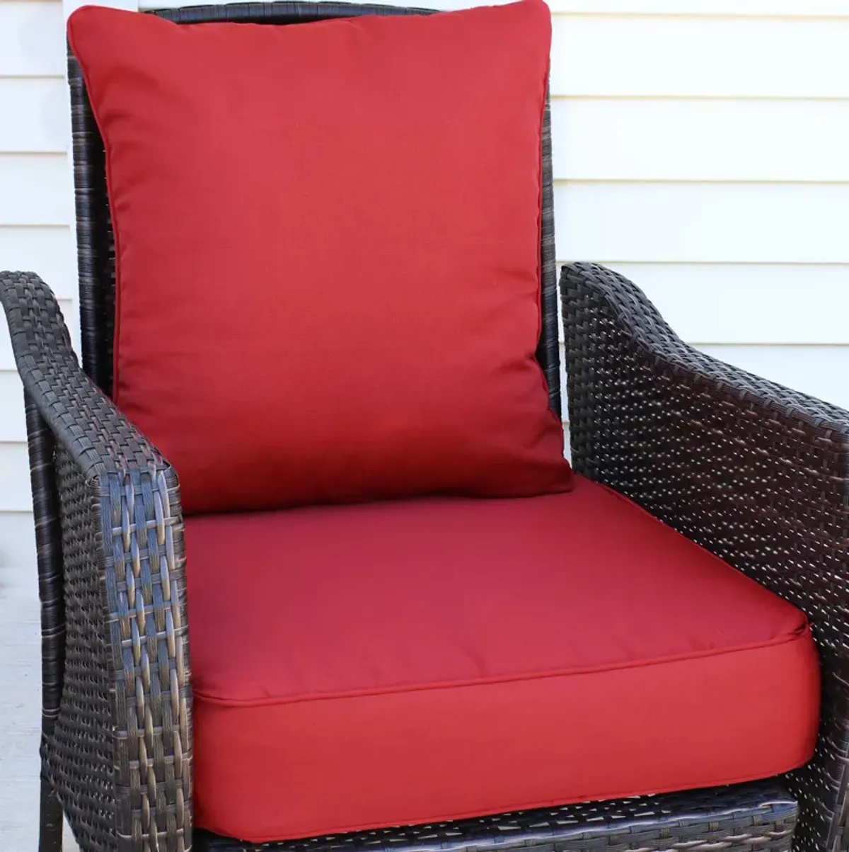 Sunnydaze Indoor/Outdoor Polyester Back and Seat Cushions