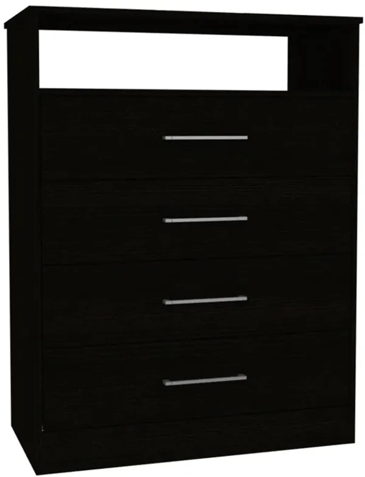 Cassville 4-Drawer 1-Shelf Dresser Black Wengue