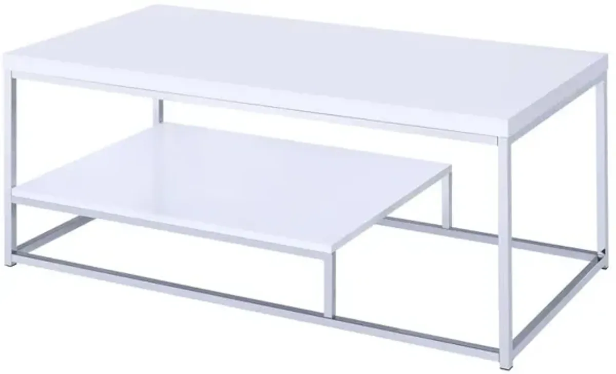 Lucia Cocktail Table, White