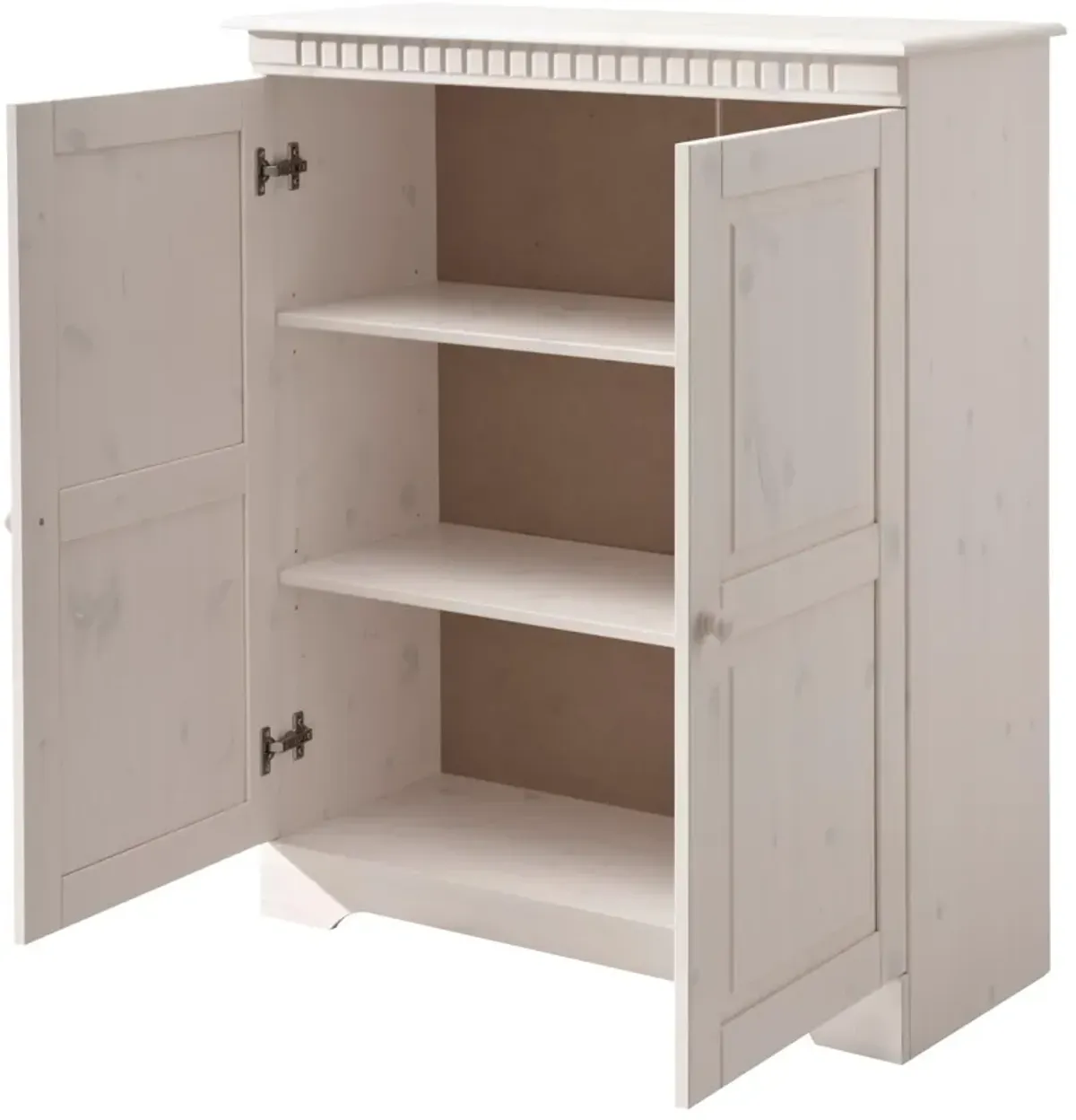 Cubrix Solid Wood 2 Door Closed Storage Cabinet