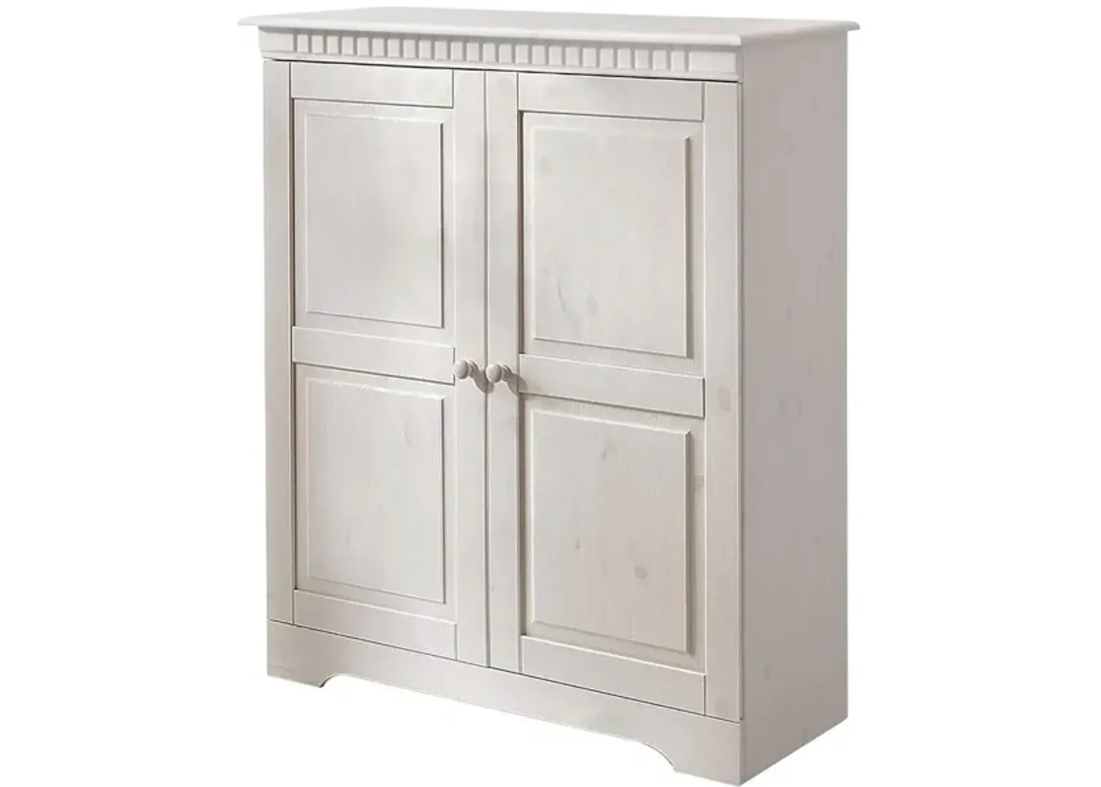 Cubrix Solid Wood 2 Door Closed Storage Cabinet