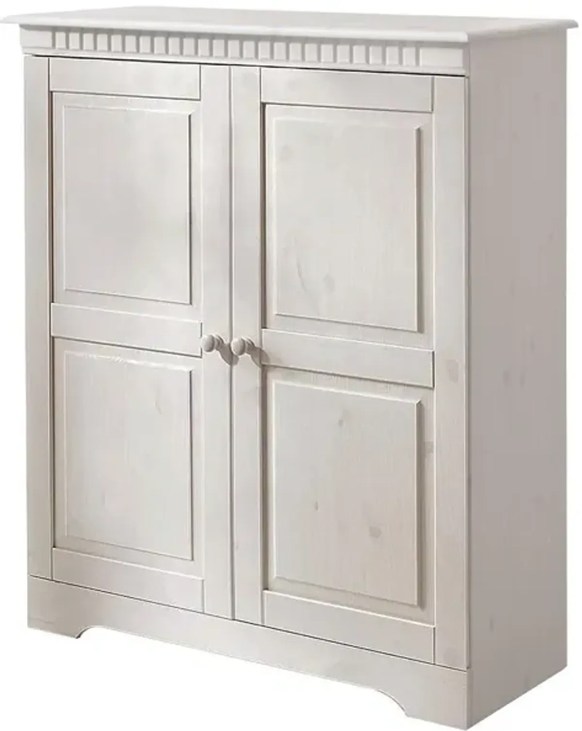 Cubrix Solid Wood 2 Door Closed Storage Cabinet