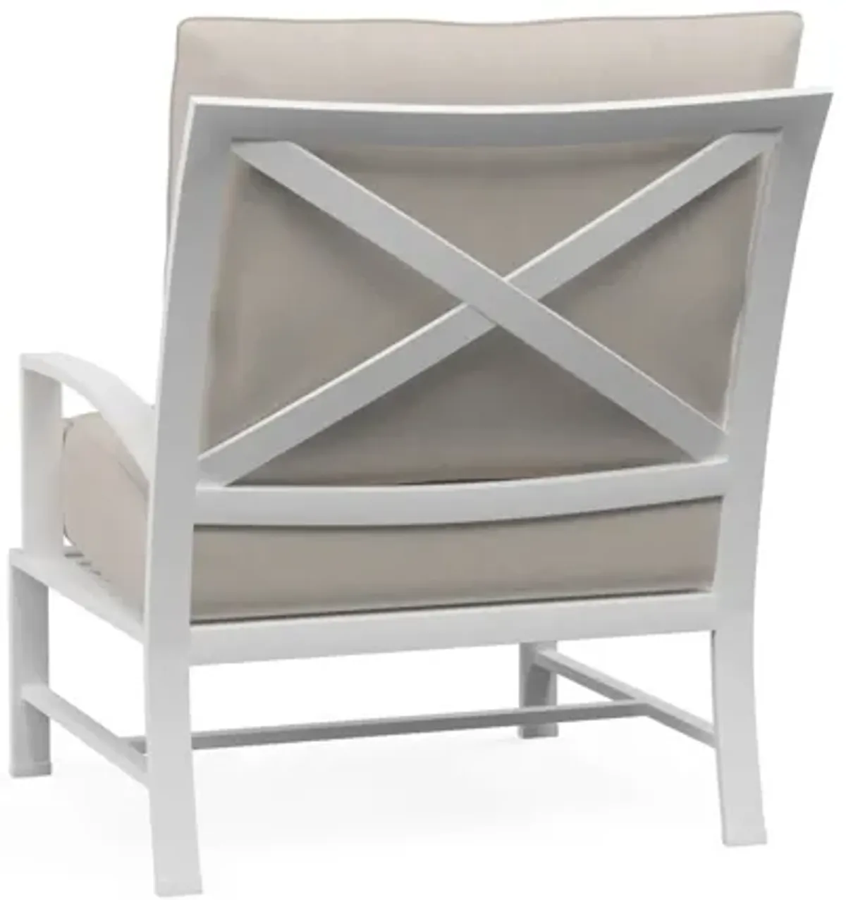 Bristol Club Chair Canvas Flax in Canvas Flax w/ Self Welt