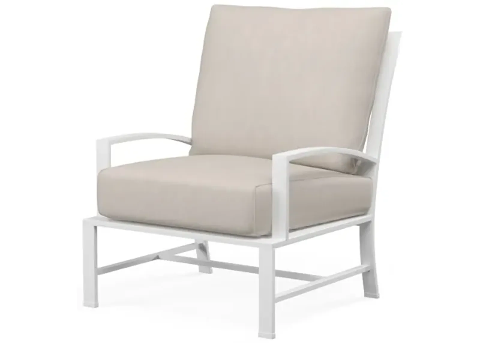 Bristol Club Chair Canvas Flax in Canvas Flax w/ Self Welt