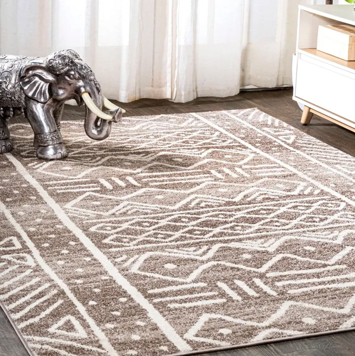 Amanar Tribal Geometric Area Rug