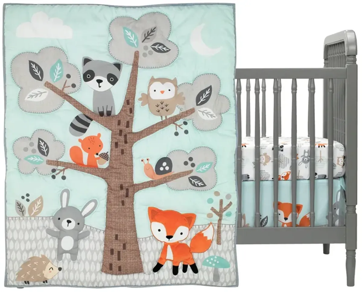 Bedtime Originals Woodland Friends 3Piece Crib Bedding Set, Multicolor