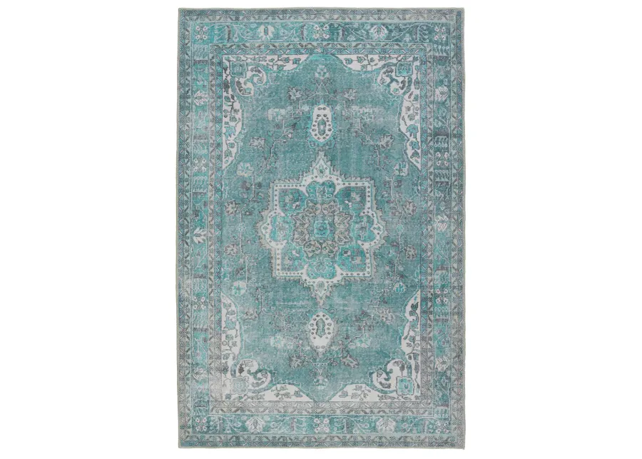 Harman By Katelester Tamara Blue 2'6" x 10' Runner Rug