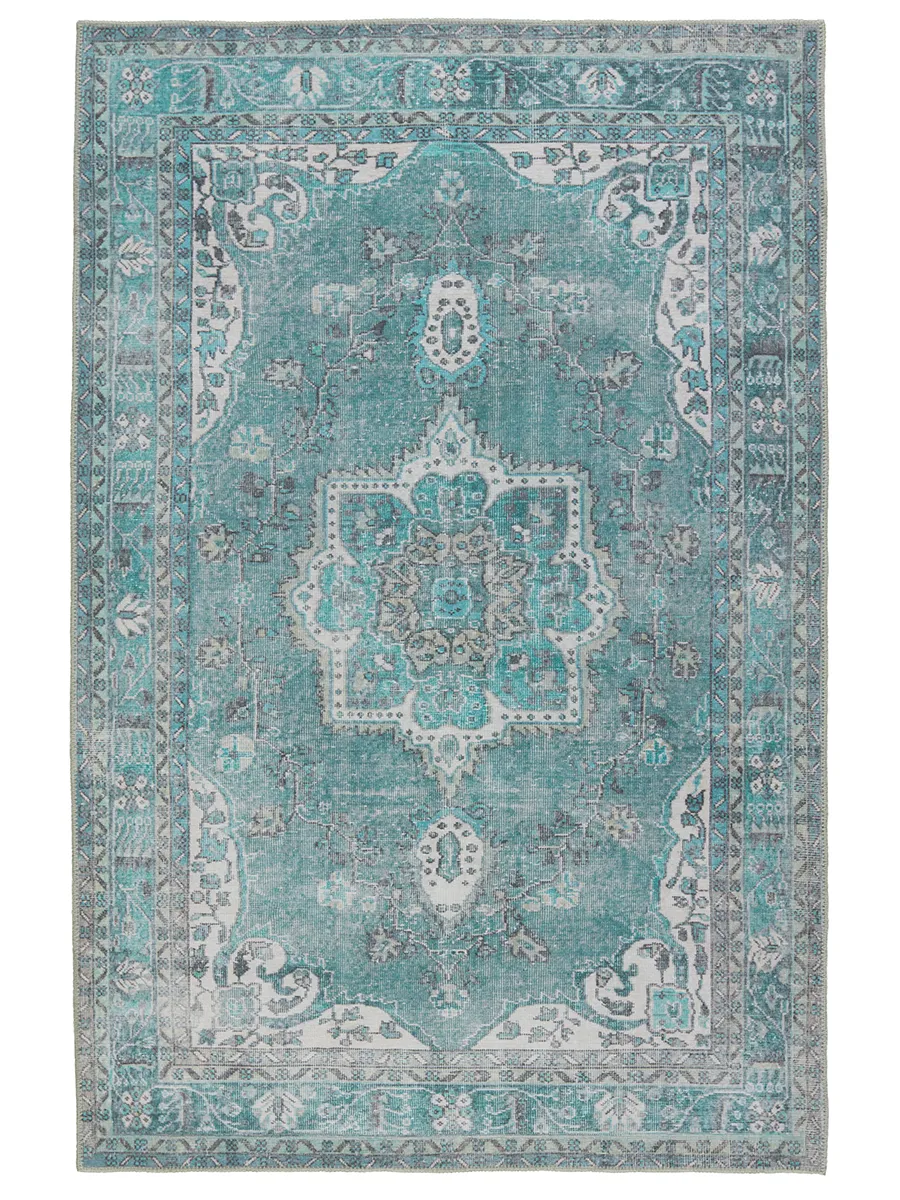 Harman By Katelester Tamara Blue 2'6" x 10' Runner Rug