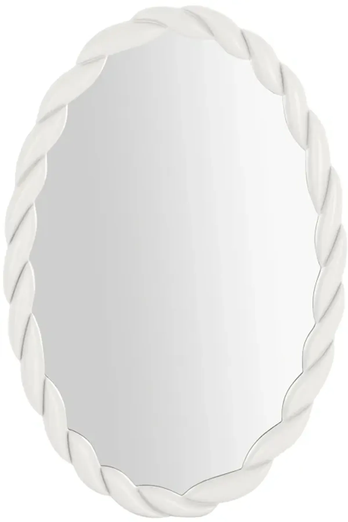 Agnes Cream Oval Mirror