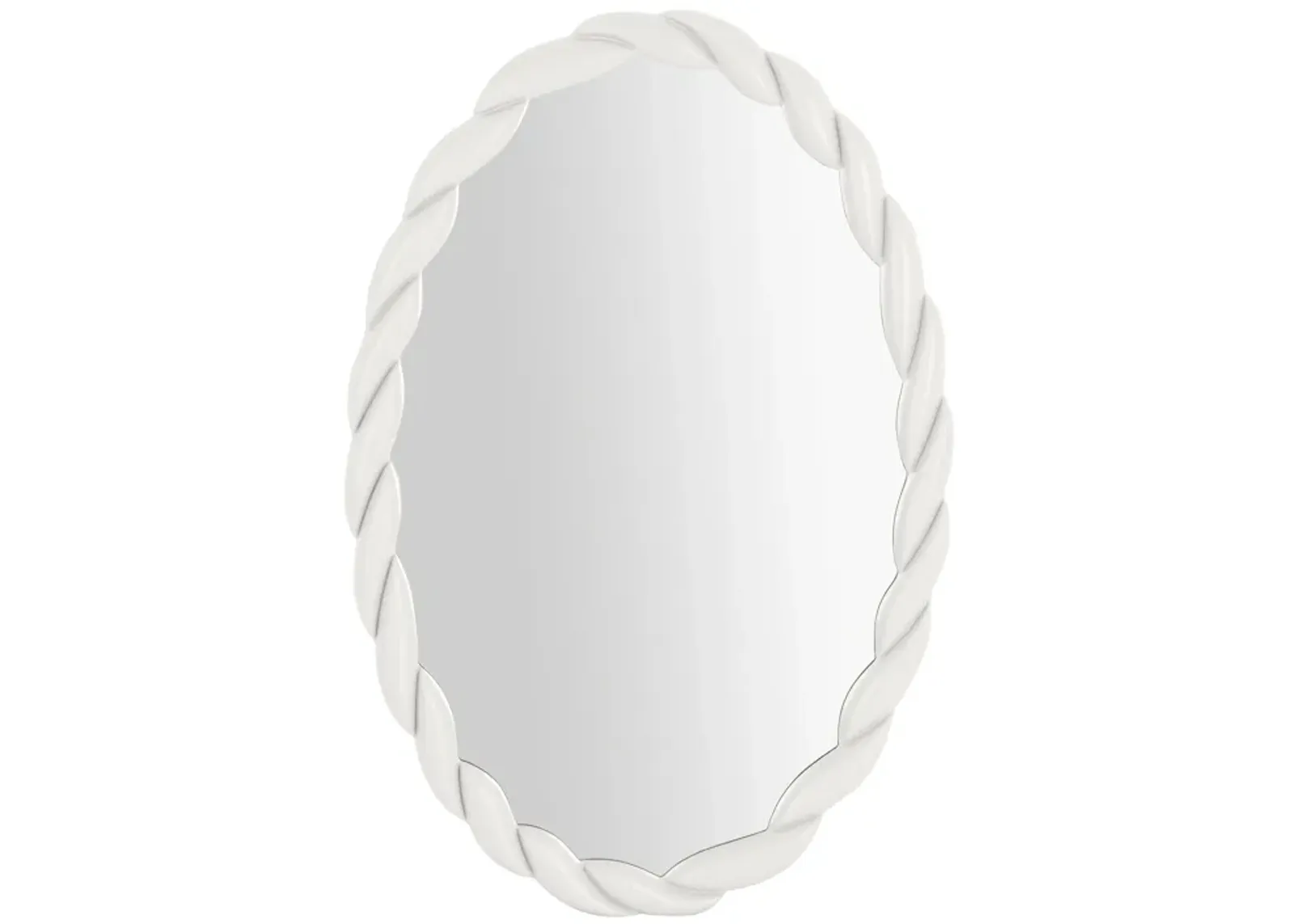 Agnes Cream Oval Mirror