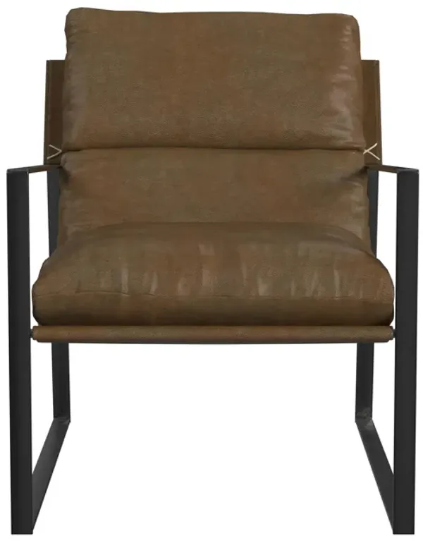 Varick Faux Leather Accent Chair