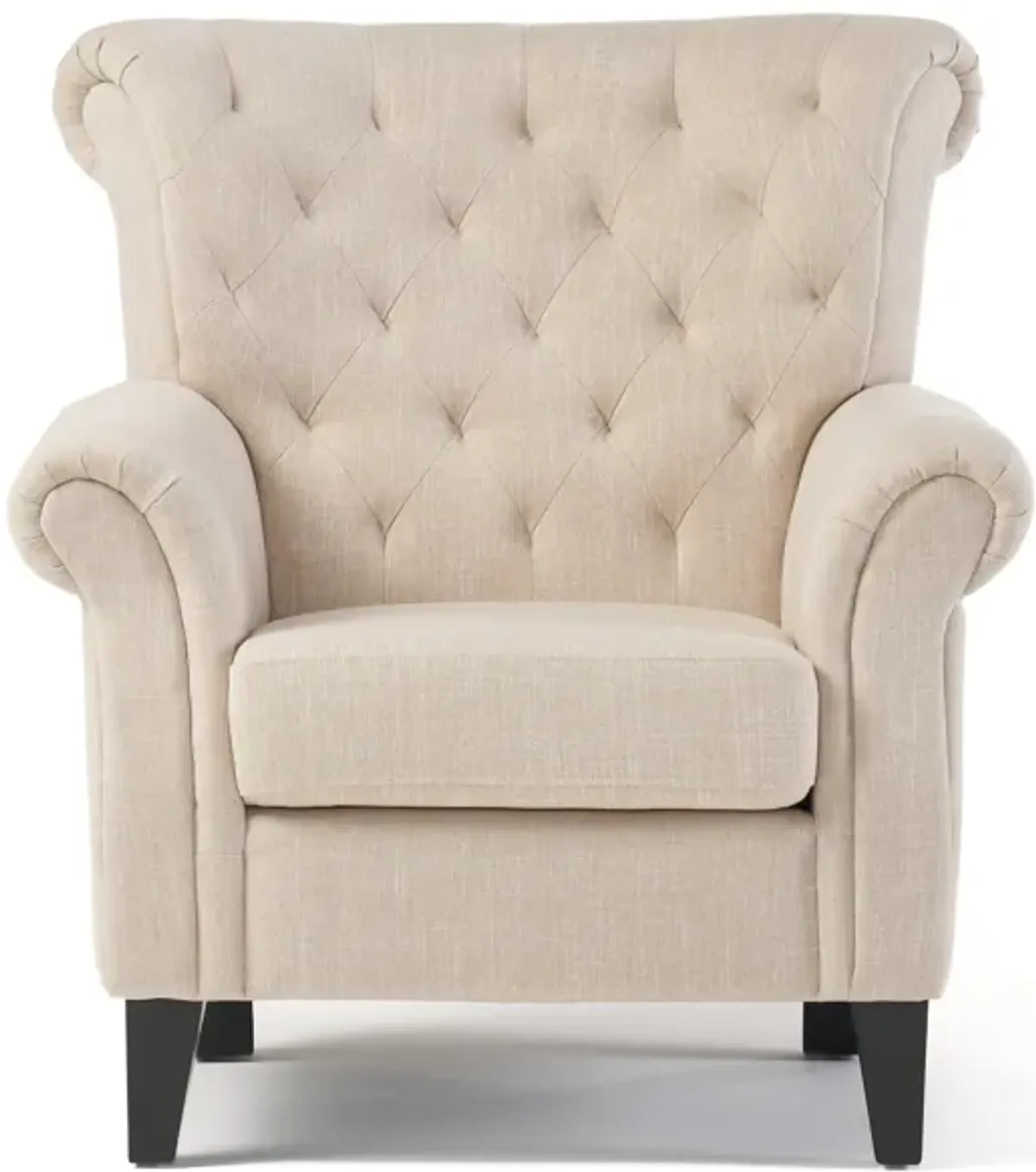 Merax Comfy Accent Chair with Tufted Backrest
