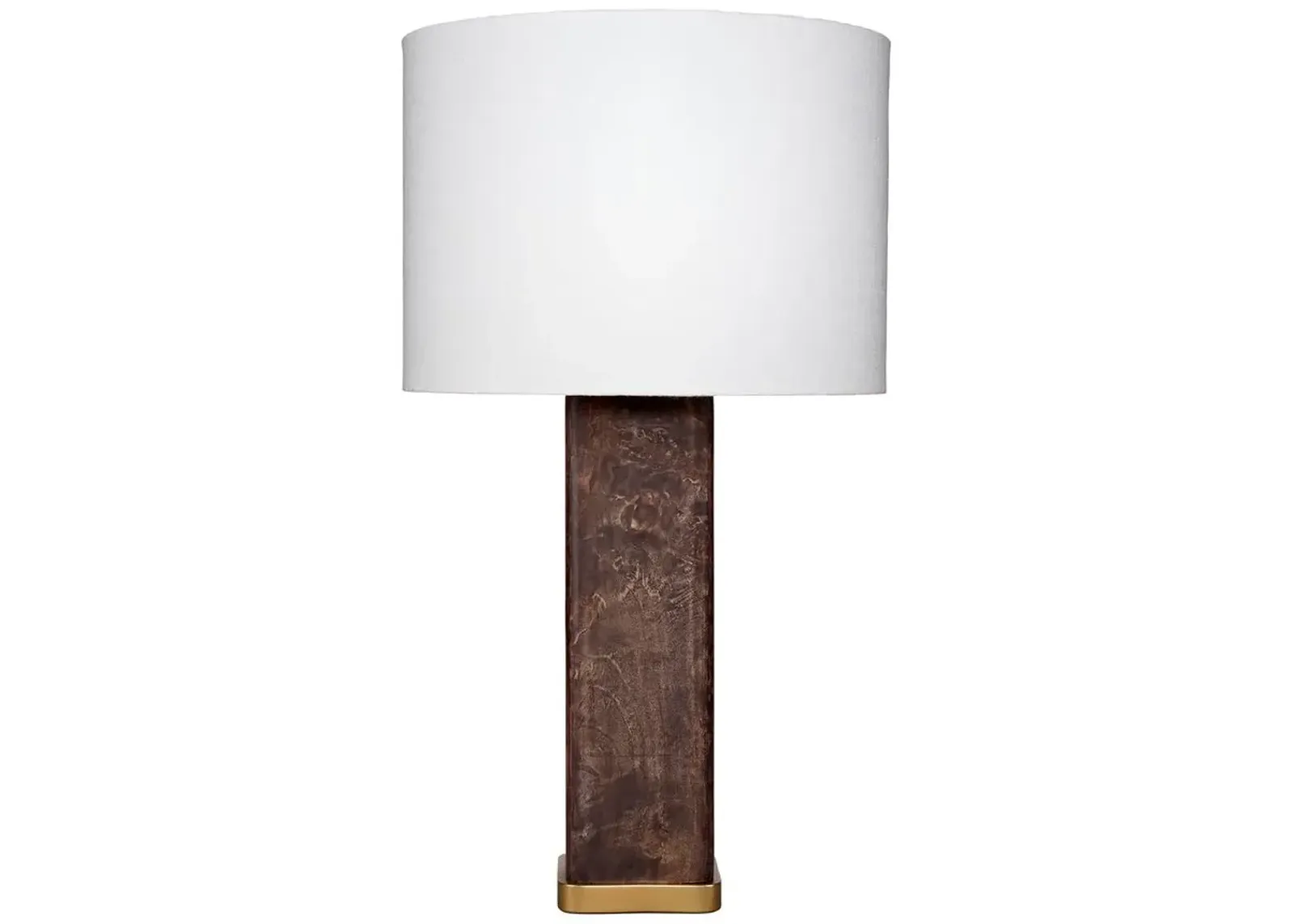 Preston Table Lamp, Burl Wood