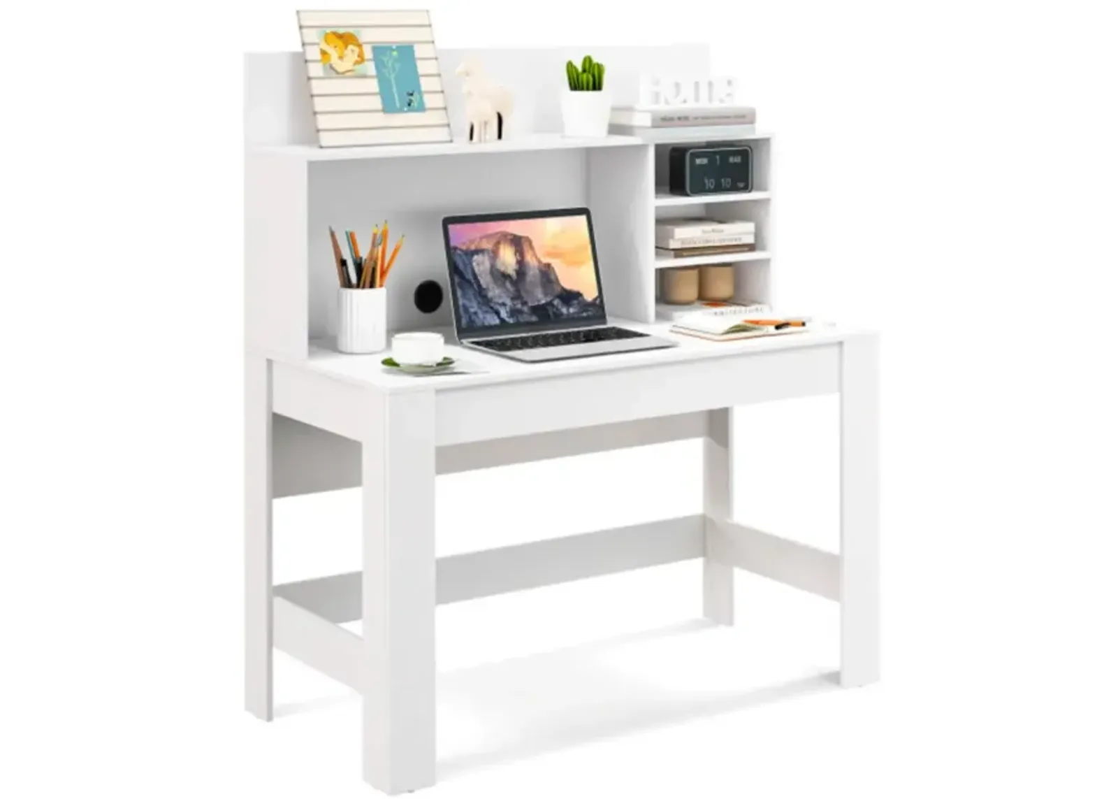 Hivvago 48 Inch Writing Computer Desk with Anti-Tipping Kits and Cable Management Hole