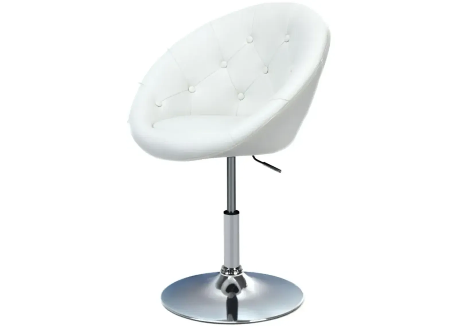 Hivvago 1 Piece Adjustable Modern Swivel Round Tufted