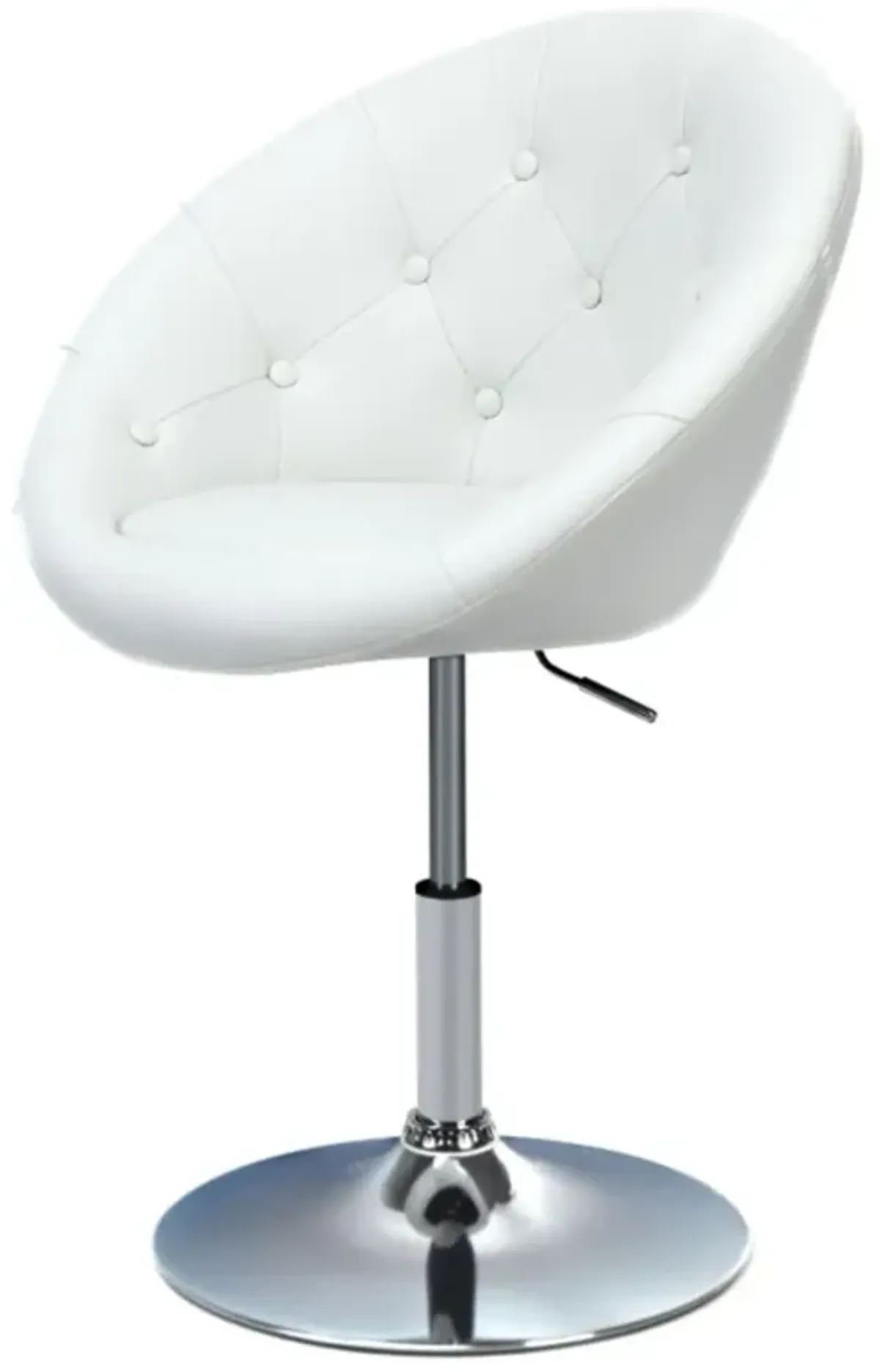 Hivvago 1 Piece Adjustable Modern Swivel Round Tufted