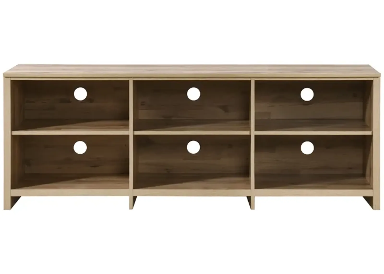 65 in. Wood TV Stand with 6 Storage Shelves Fits TV's up to 62 in.