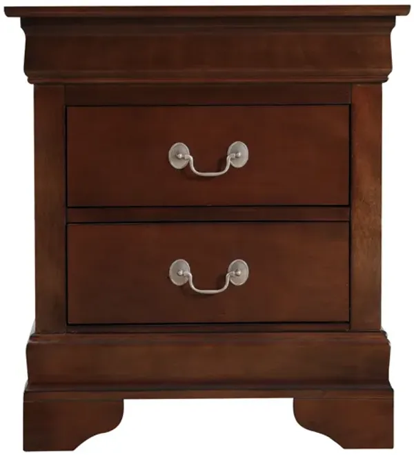 Louis Philippe 2-Drawer Nightstand (24 in. H X 22 in. W X 16 in. D)