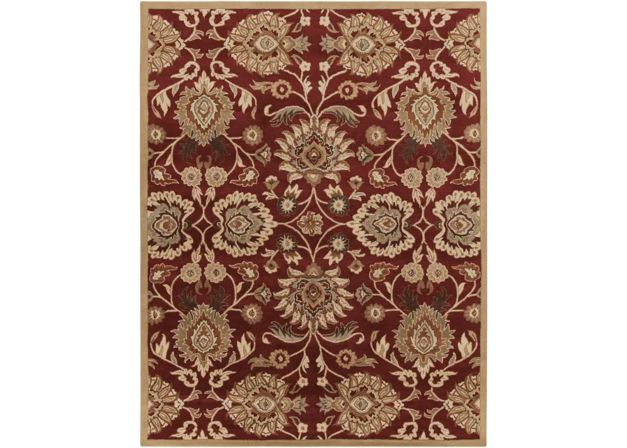 Caesar CAE-1192 9'9' Round Red Rug