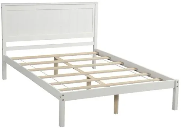 Platform Bed Frame with Headboard, Sturdy Slat Support, No Box Spring Required