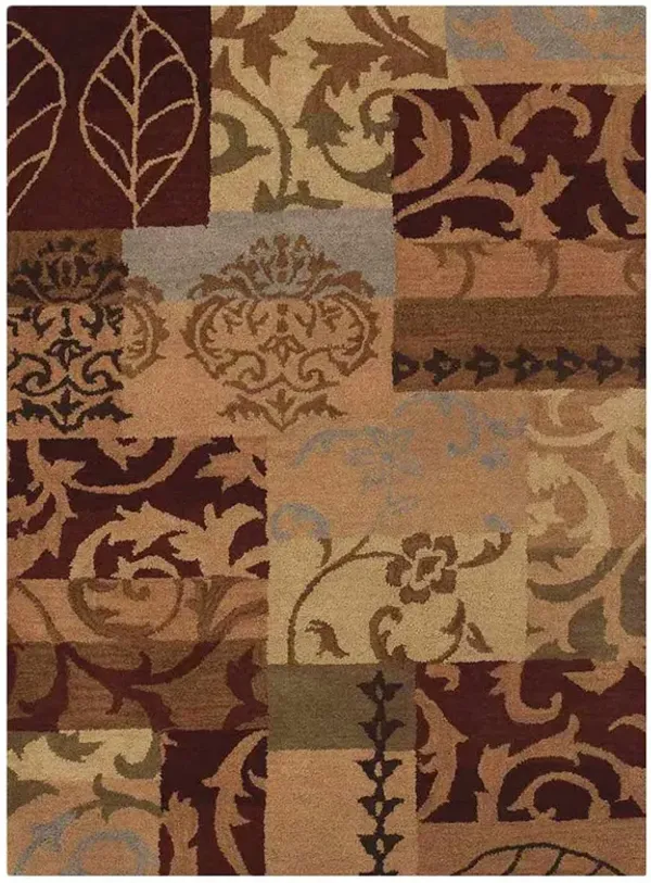 RUGSOTIC CARPETS HAND TUFTED WOOL ECO-FRIENDLY AREA RUGS  - 3'x5', Rectangle Shape, Multicolor, Floral Modern Design, High Pile Thick Handmade Area Rugs for Living Room, Bed Room (K00505)