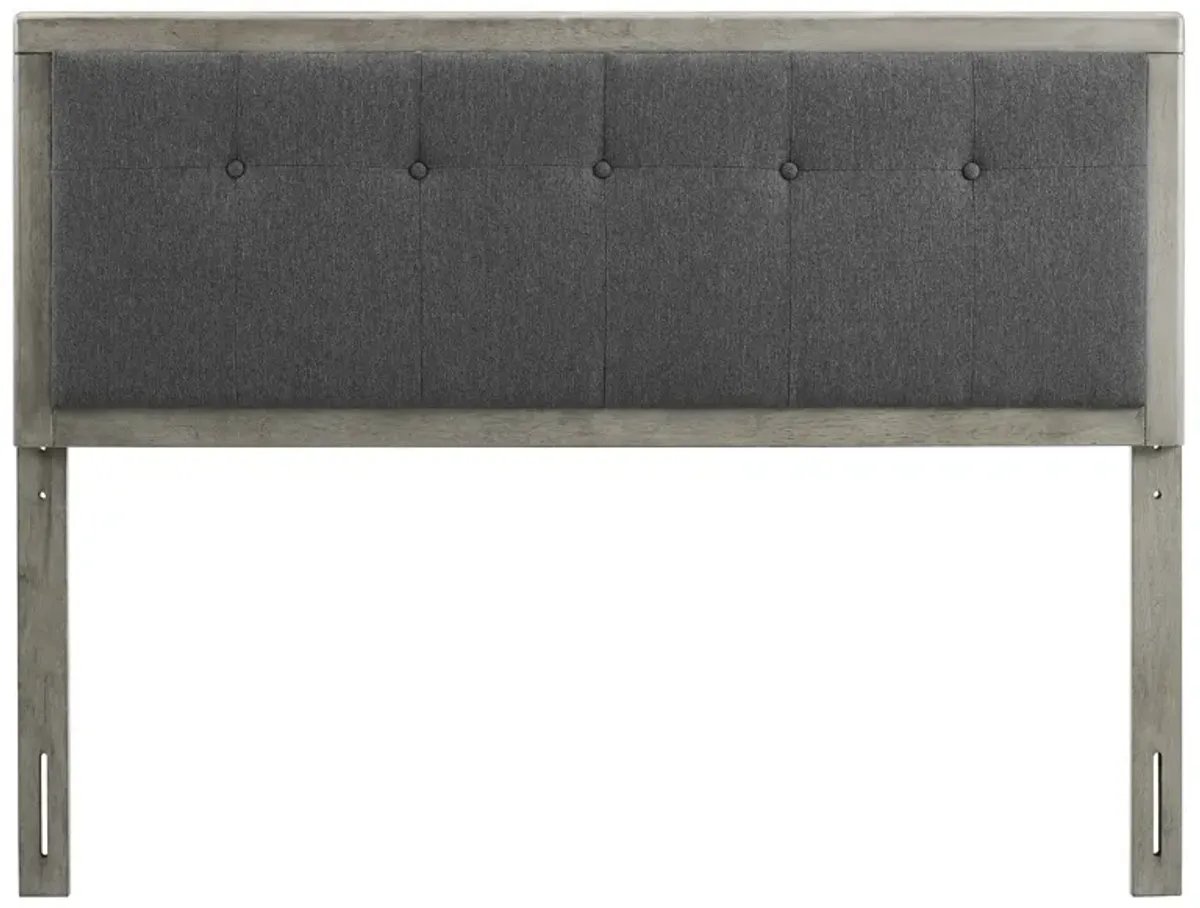 Modway - Draper Tufted King Fabric and Wood Headboard