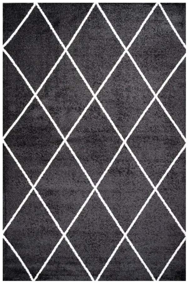 Cole Minimalist Diamond Trellis Area Rug