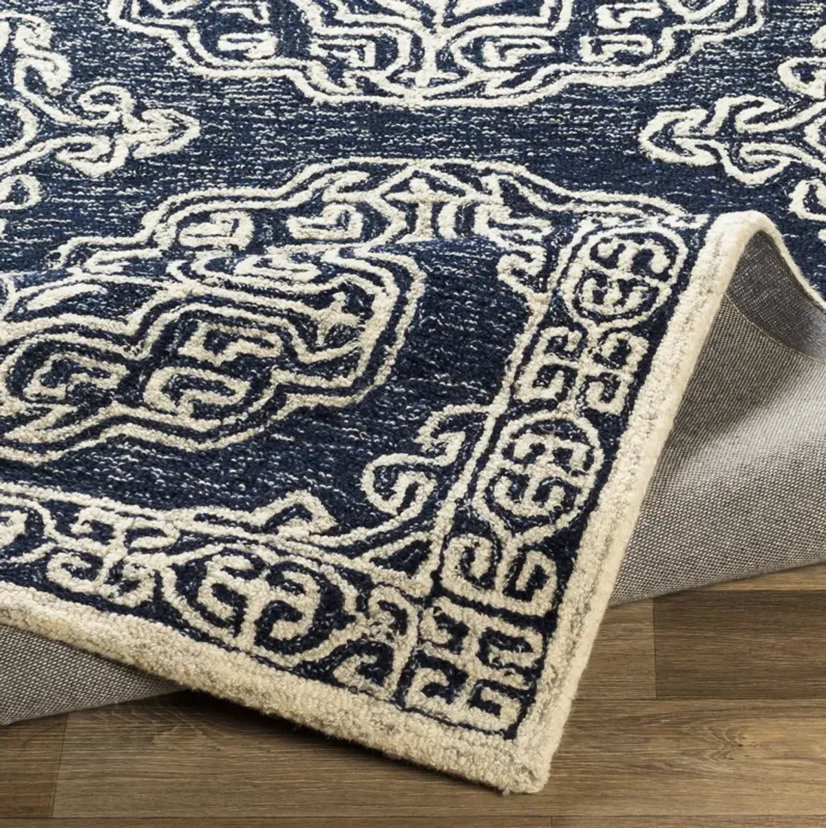 Granada GND-2308 6' Round Blue Rug