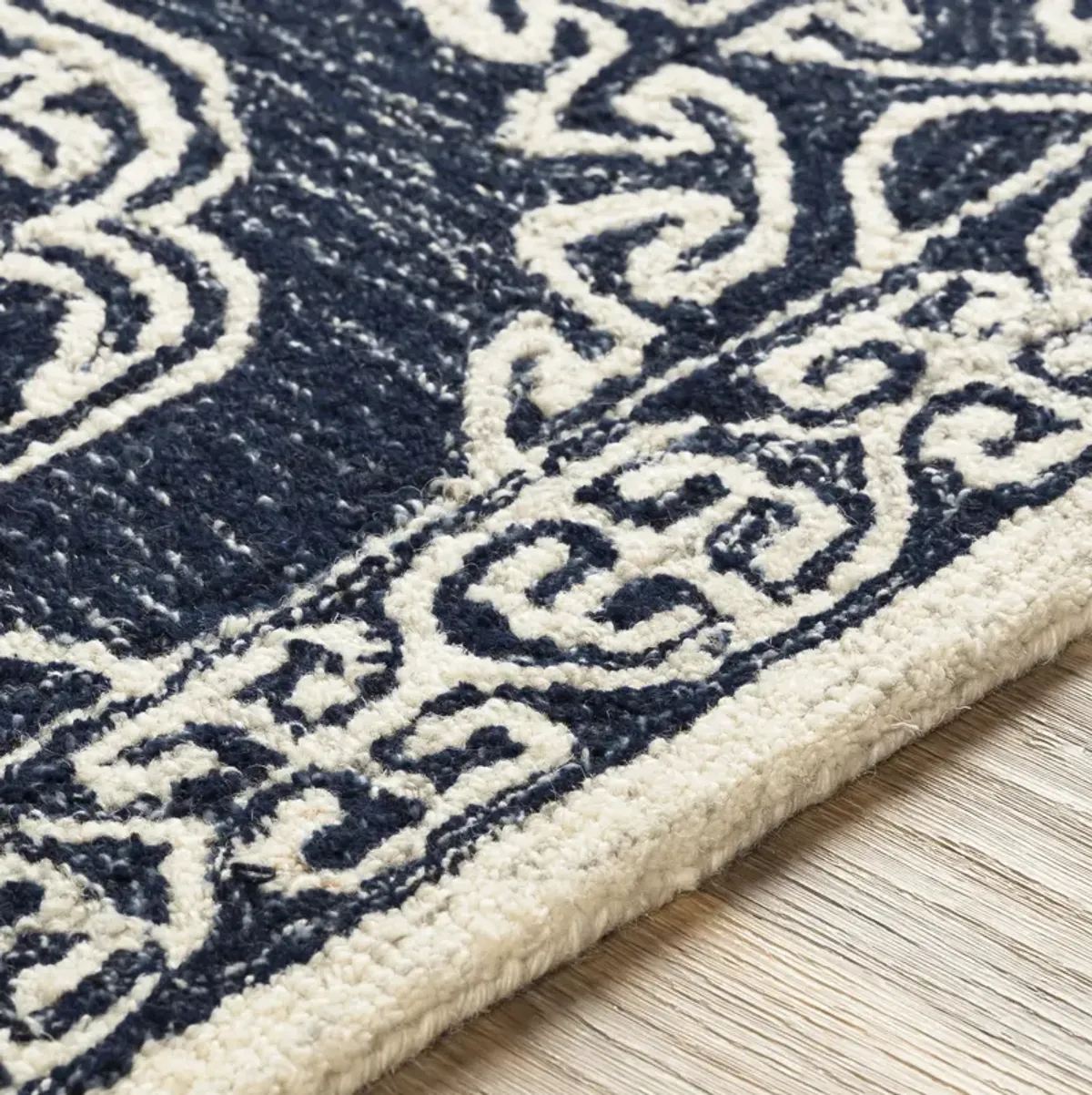 Granada GND-2308 6' Round Blue Rug