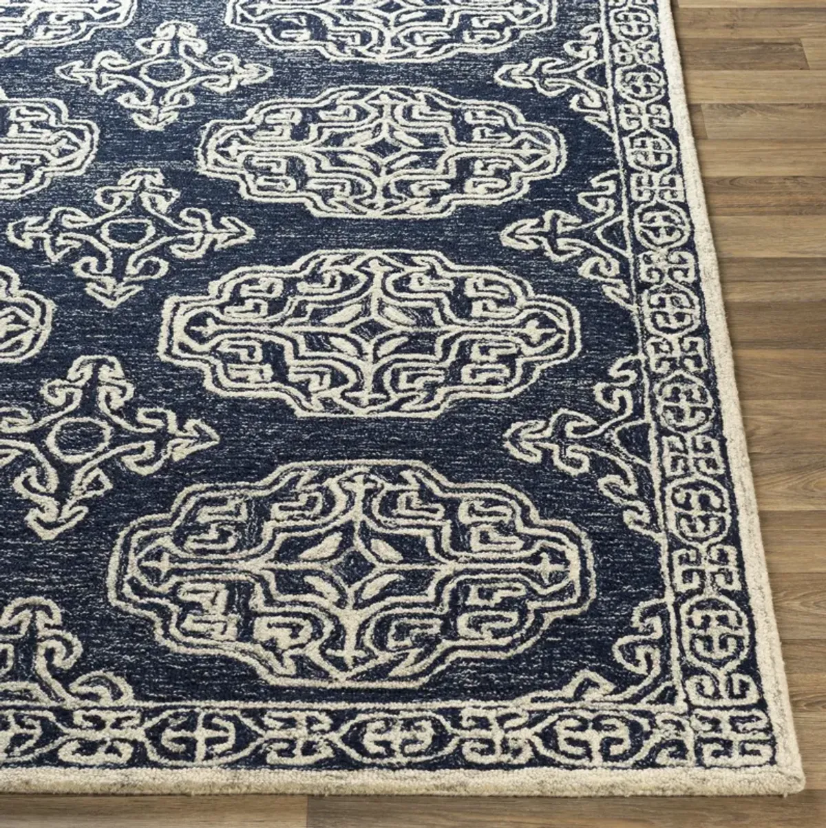 Granada GND-2308 6' Round Blue Rug