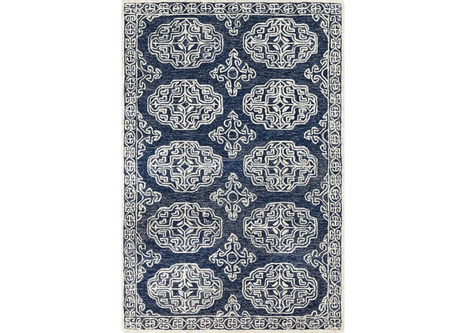 Granada GND-2308 6' Round Blue Rug