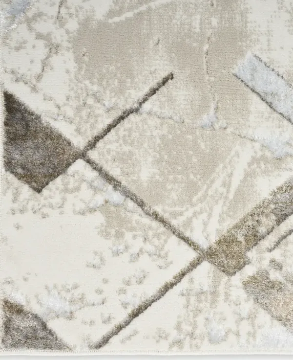 Glitz GLZ02 Ivory/Gray 7'10" x 9'10" Rug