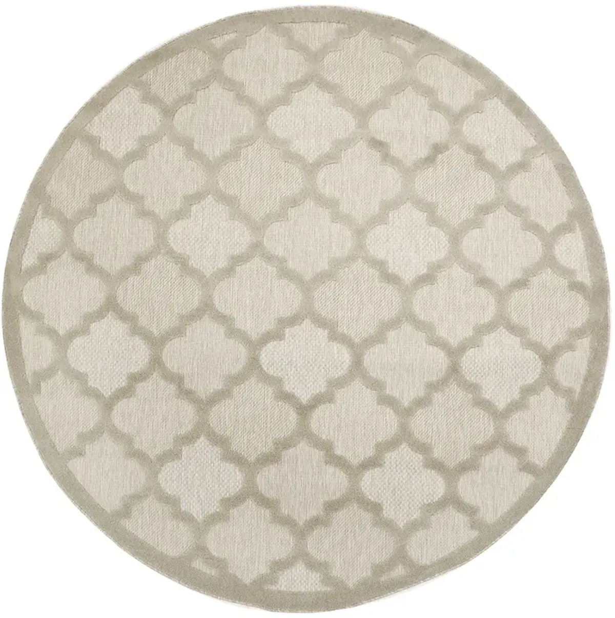 Easy Care NES01 Cream 6' x Round Rug