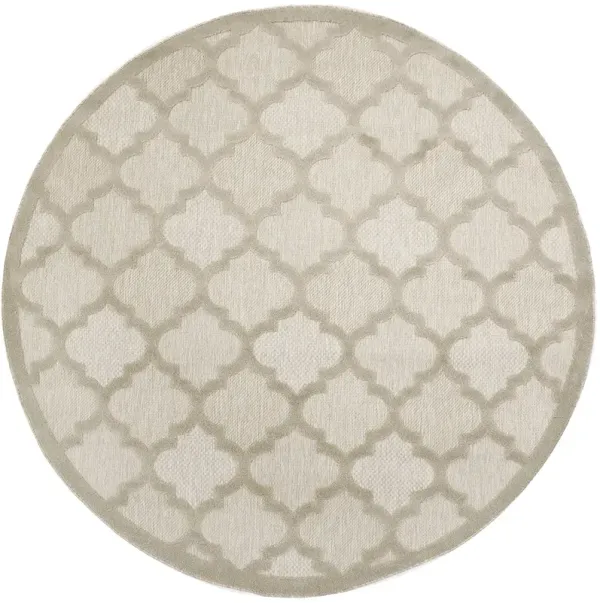 Easy Care NES01 Cream 6' x Round Rug