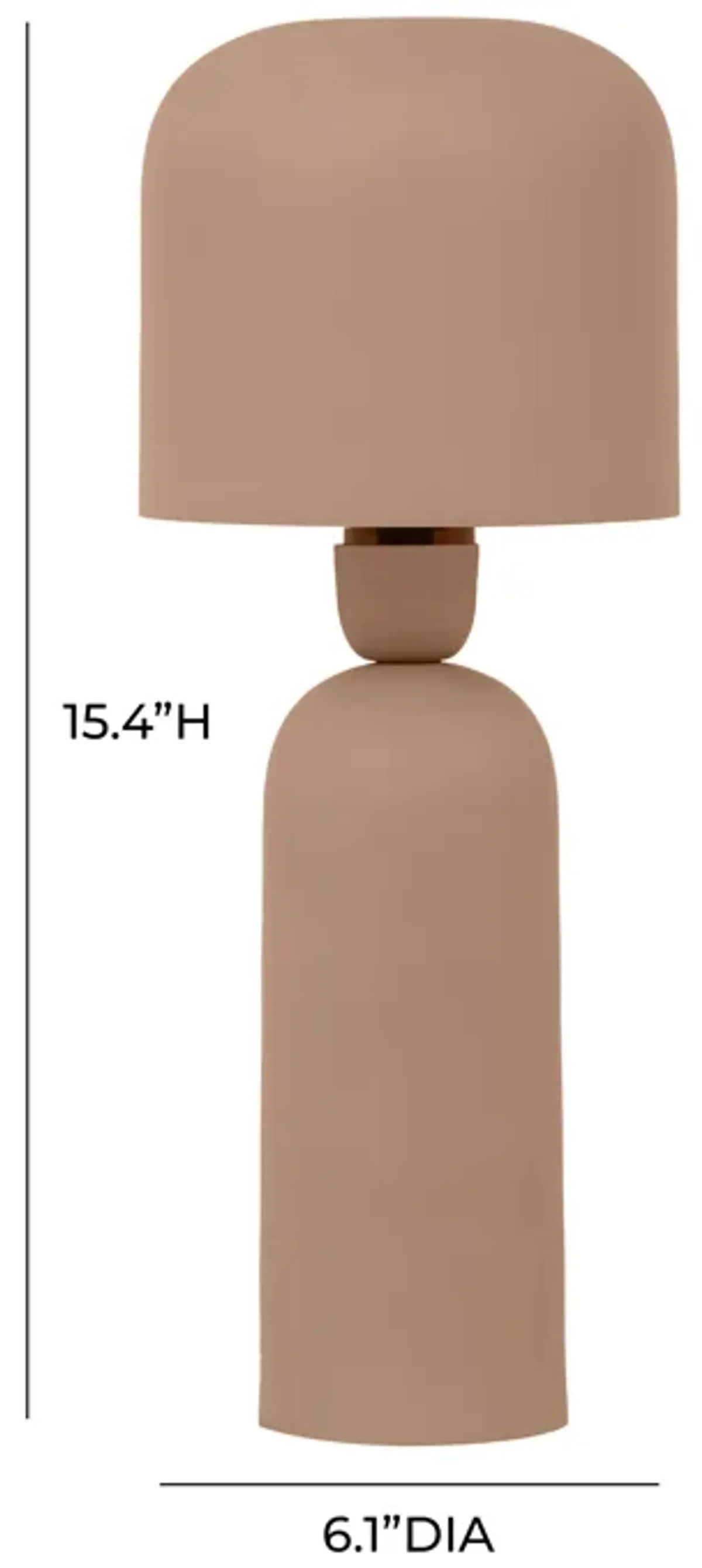 Shroom Terracotta Metal Table Lamp