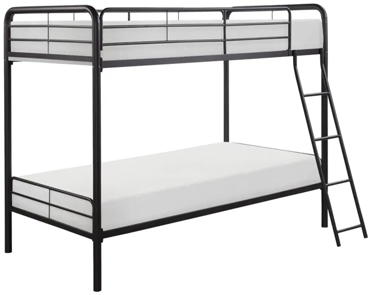 Lunar Twin/Twin Metal Bunk Bed