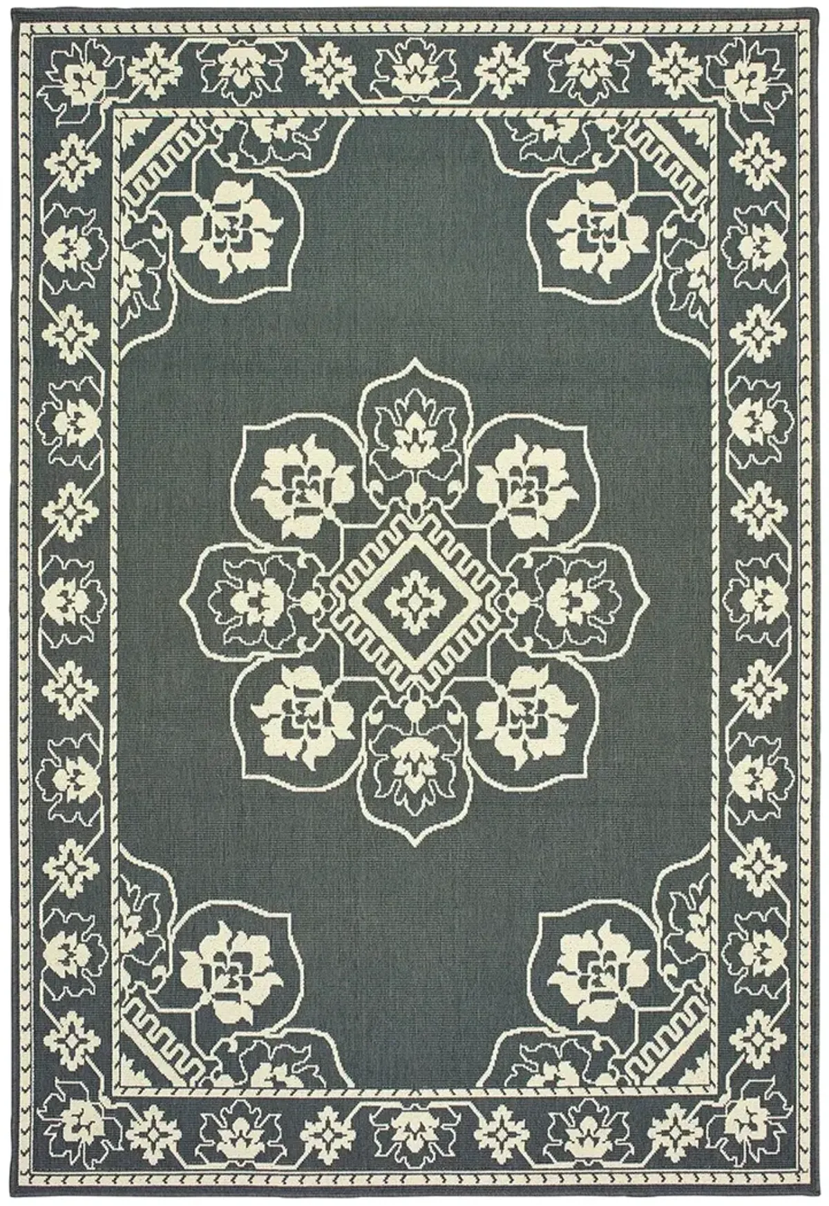 Marina 1'9" x 3'9" Grey Rug