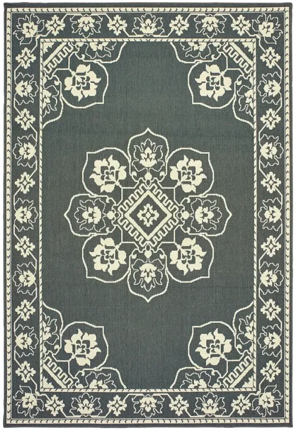 Marina 1'9" x 3'9" Grey Rug