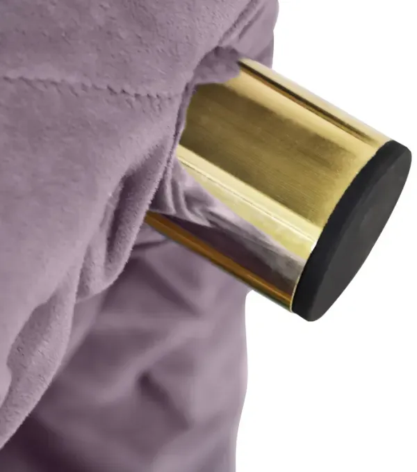 Streamdale Modern Purple Velvet Ottoman, Small End Table, Footstool & Chair Set