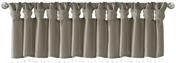 Gracie Mills Elroy Lightweight Beaded Faux Silk Valance