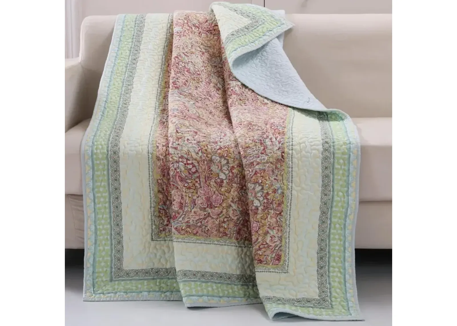 Barefoot Bungalow Palisades Throw Blanket - 50x60", Pastel