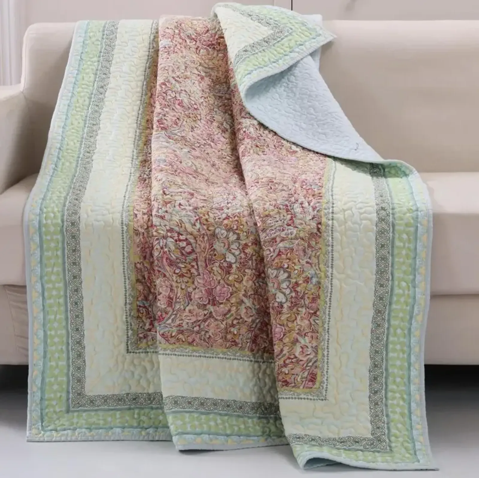 Barefoot Bungalow Palisades Throw Blanket - 50x60", Pastel