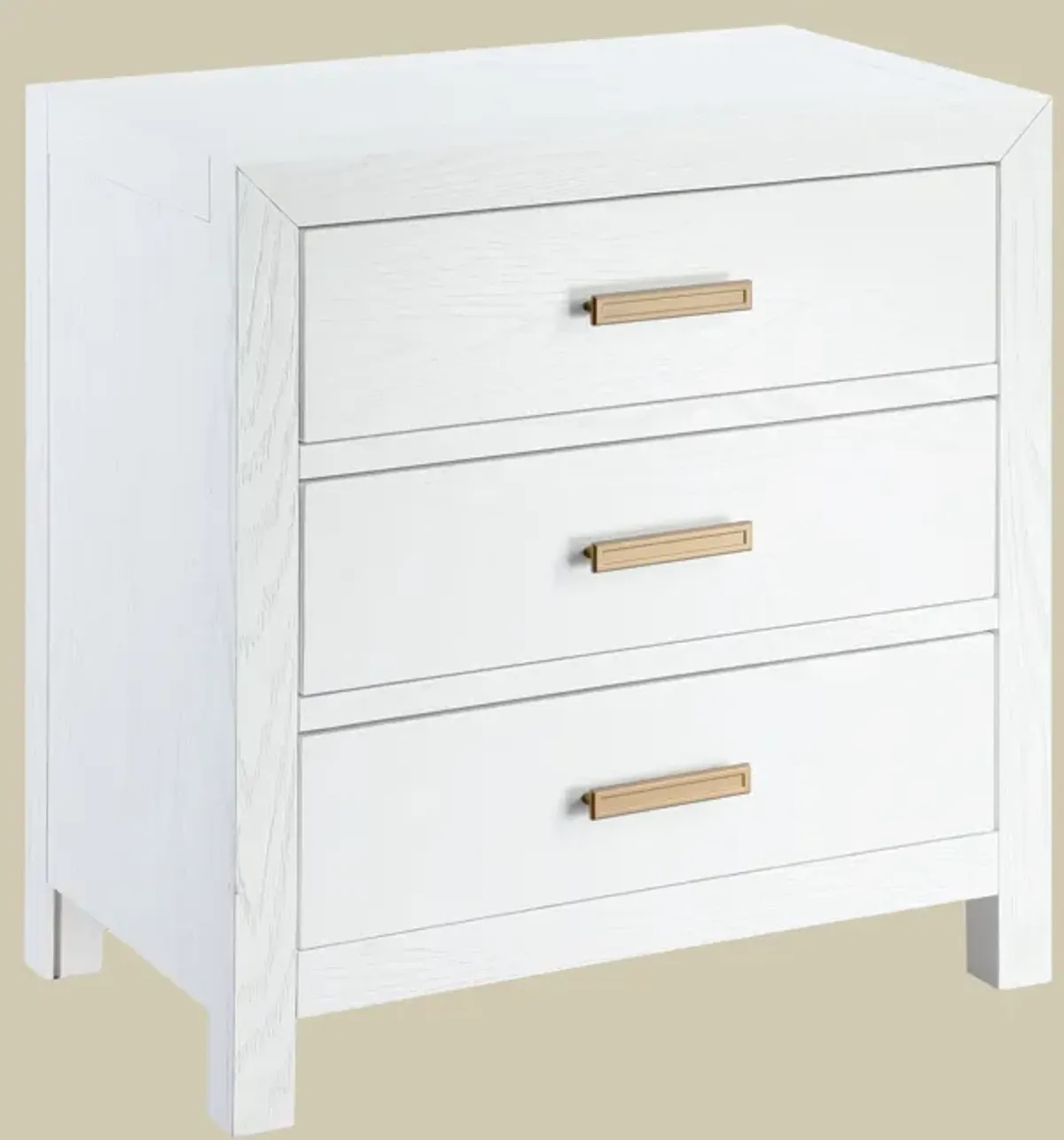 Fresno 3-Drawer Nightstand