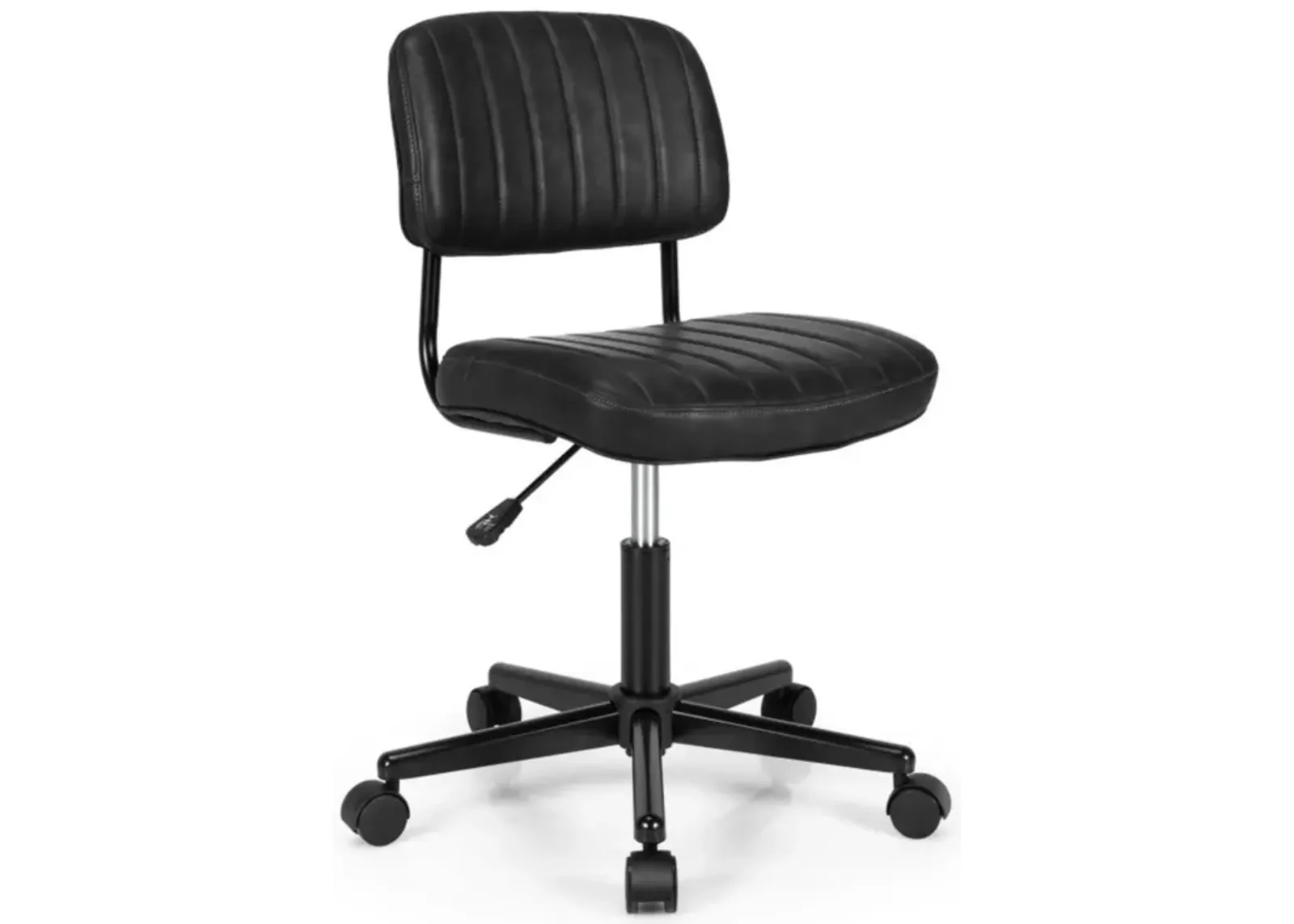 Hivvago PU Leather Adjustable Office Chair  Swivel Task Chair with Backrest