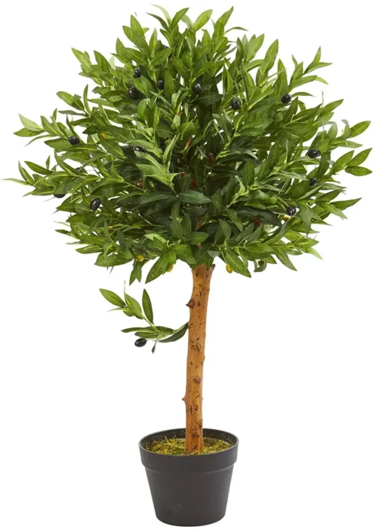 Nearly Natural 34-in Olive Topiary Tree UV Resistant (Indoor/Outdoor)