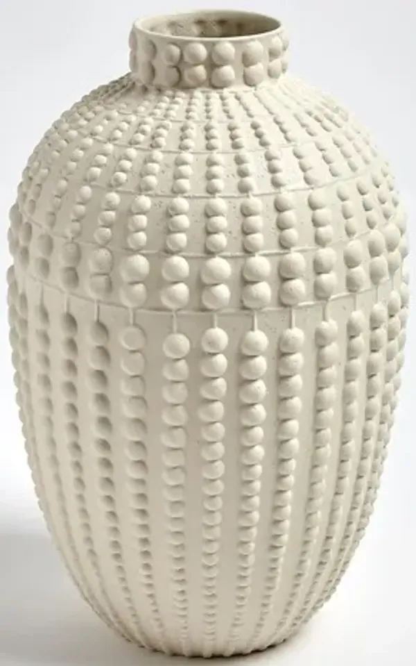 Nail Head Vase White-Small