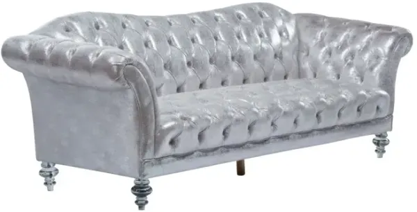 Dixie Sofa in Metallic Silver
