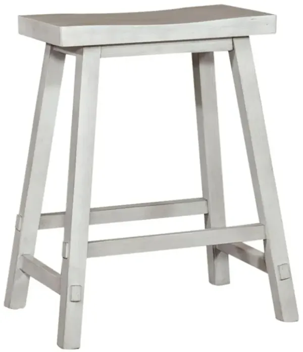 Liberty Furniture 24 Inch Sawhorse Counter Stool - White
